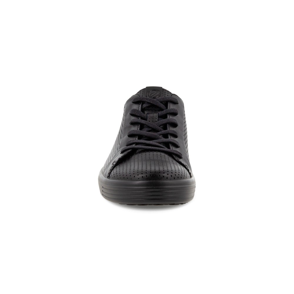 Mens Sneakers - ECCO Soft 7 Laced - Black - 1950PAQNH